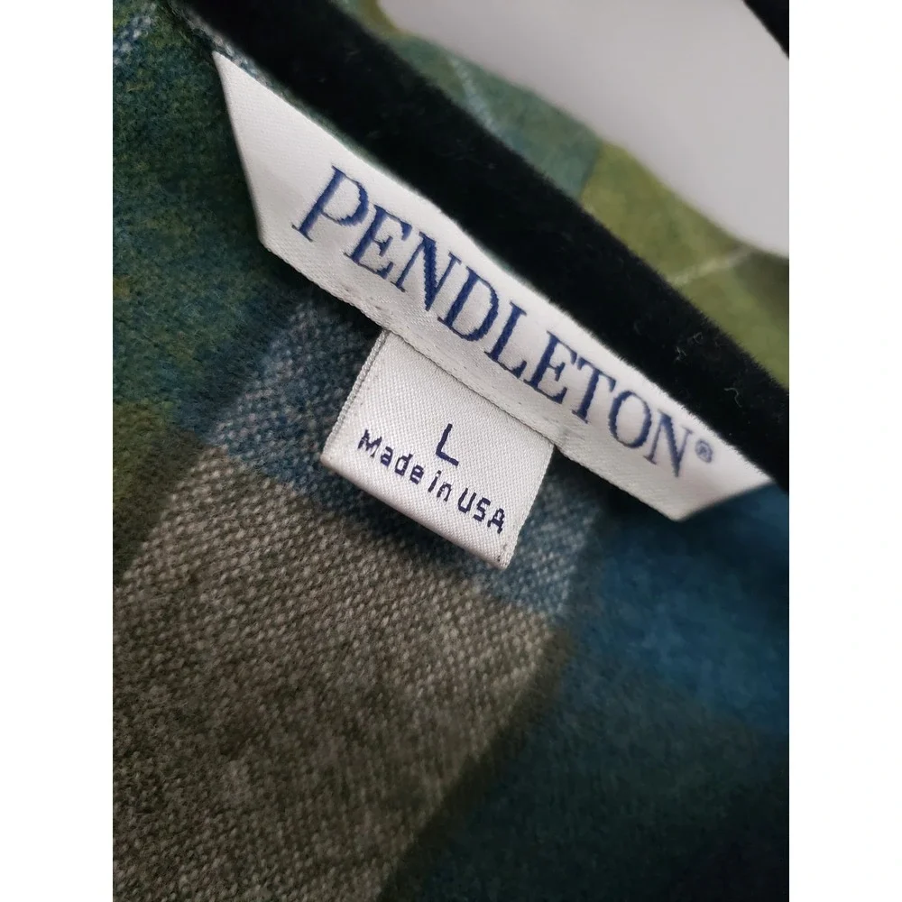 NWOT Pendleton 100% Virgin Wool Shacket Plaid 49ER Chore Jacket Cottagecore - Picture 3 of 9